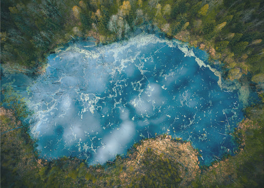 Wolken im Spiegel | Leinwand