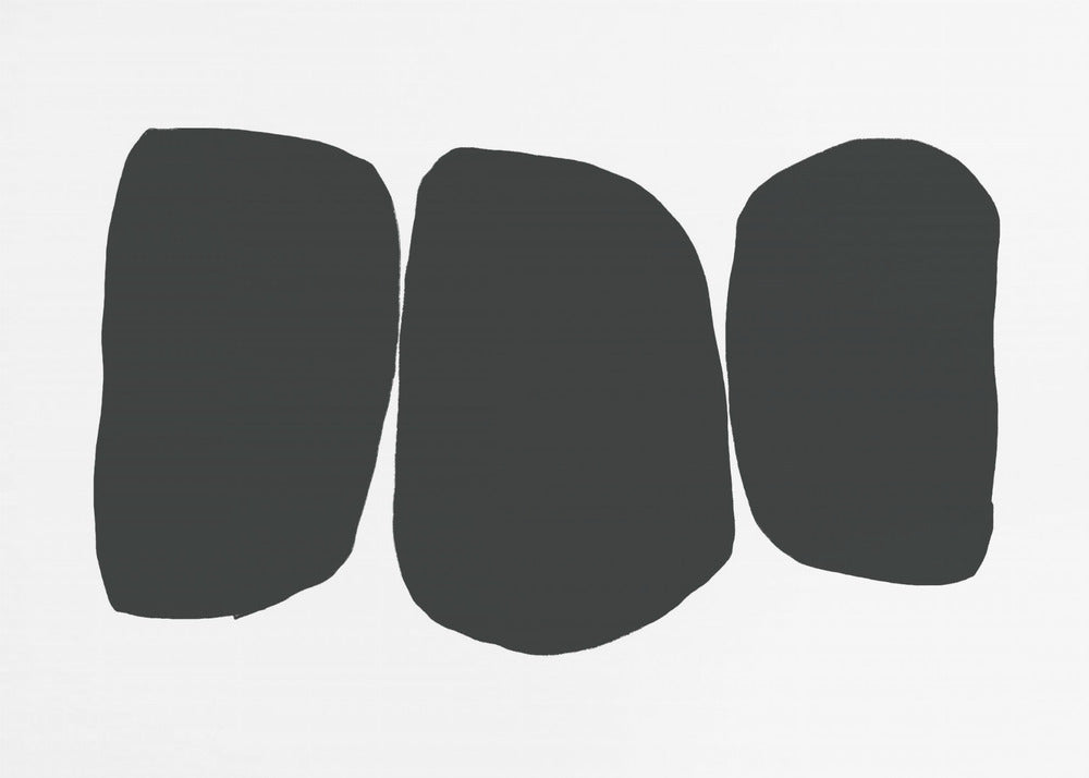 Black Irregular Shapes | Canvas