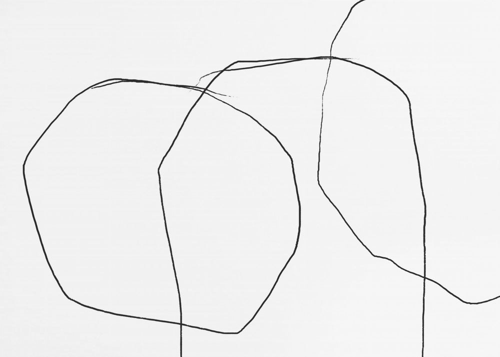 Black Lines On A White Background | Canvas