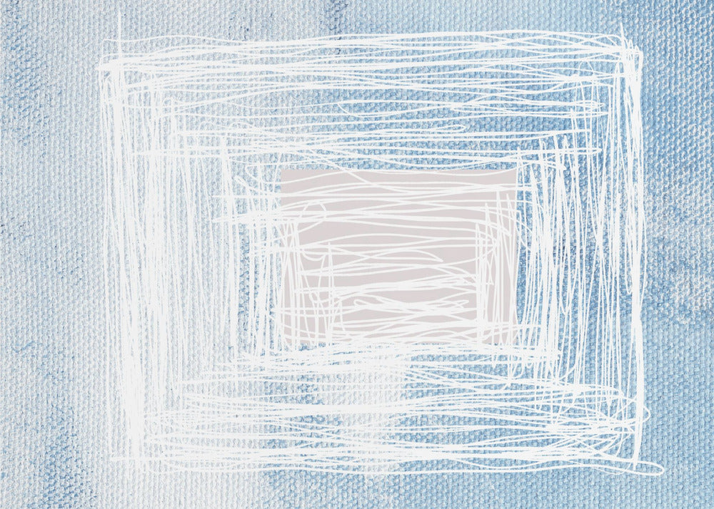 White Whirl Square | Poster