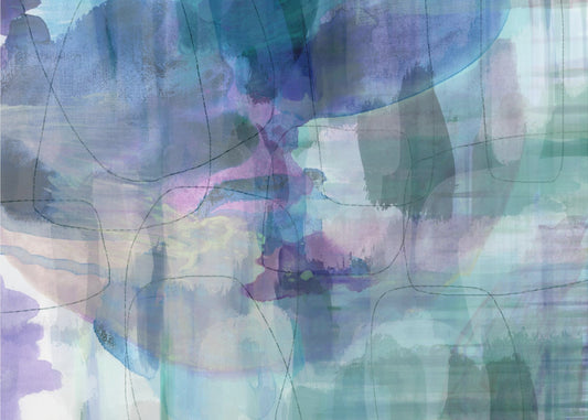 Aquarelle Blues 1 | Canvas