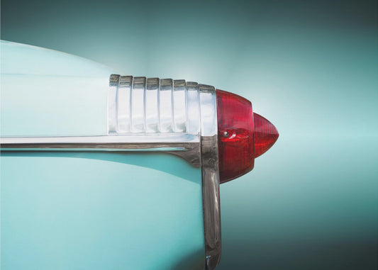 Amerikanischer Oldtimer Super 88 1953 Heck | Leinwand