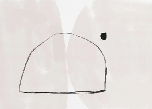 Einfache Bogenform und ein kleiner quadratischer Punkt | Poster