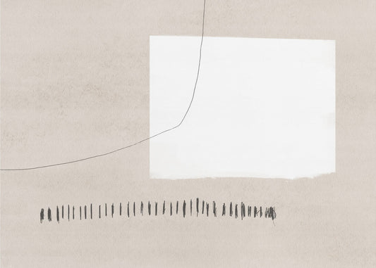 White Rectangle Contrasting | Poster