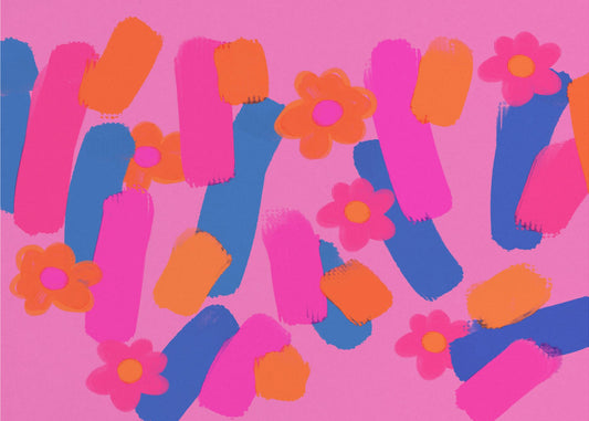 Floral Brush Dance | Poster