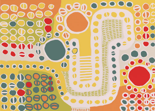 Kieselsteine Abstrakt | Leinwand