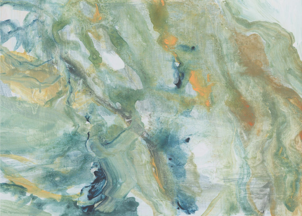 Blaue abstrakte Formen | Leinwand