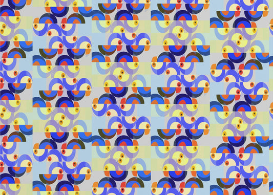 Retro-Vogel-Mix | Poster