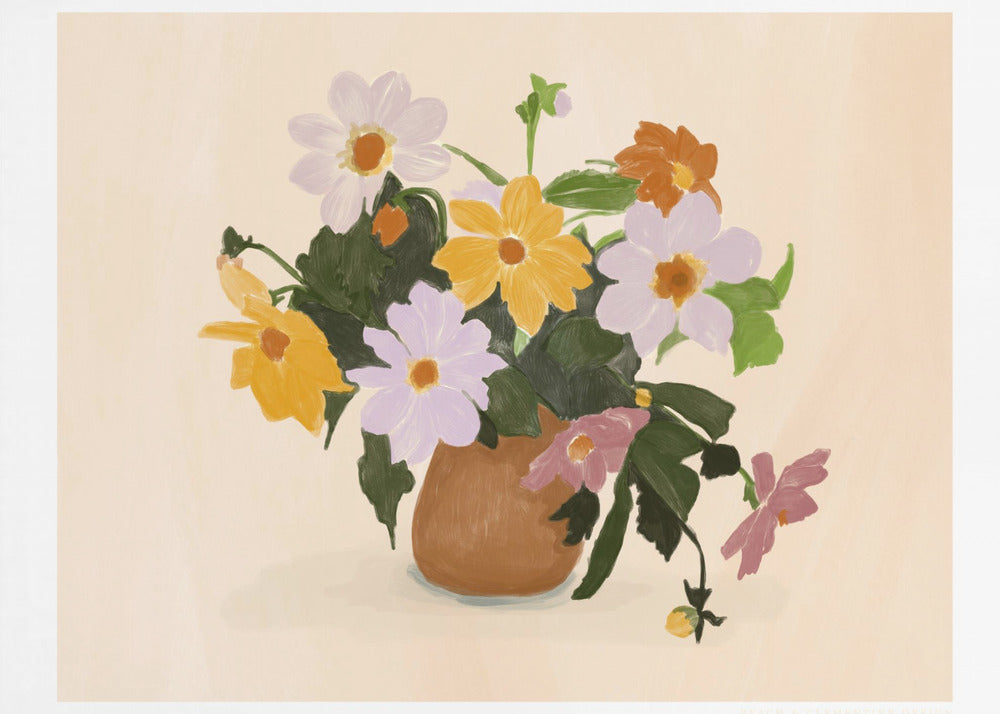 Pandcsummerflowers Kopie | Leinwand