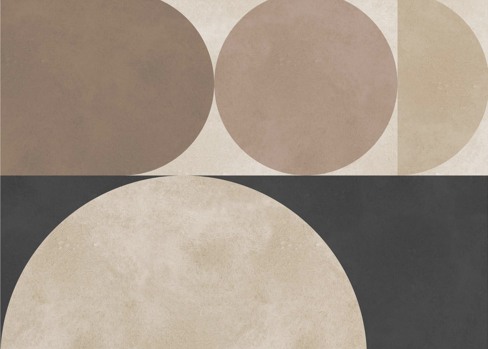Braune Geometrie 5 | Leinwand