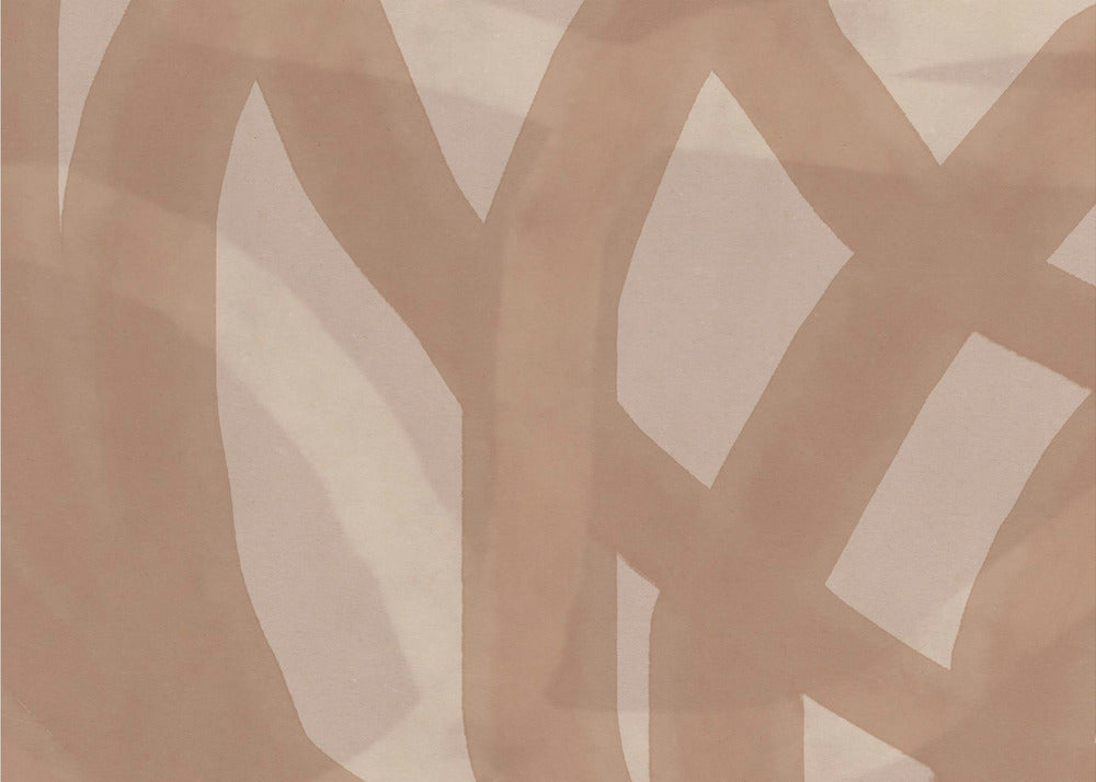 Neutrales abstraktes Aquarell in Nude und Pastell 9 | Poster