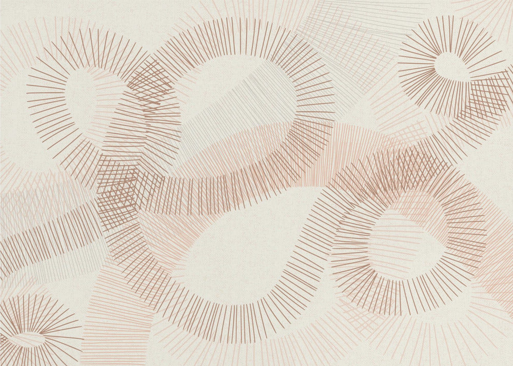 calming essentials Curved Lines sand | Wallpaper
