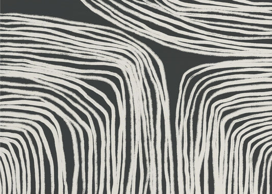 Curved Stripes Flow | Poster