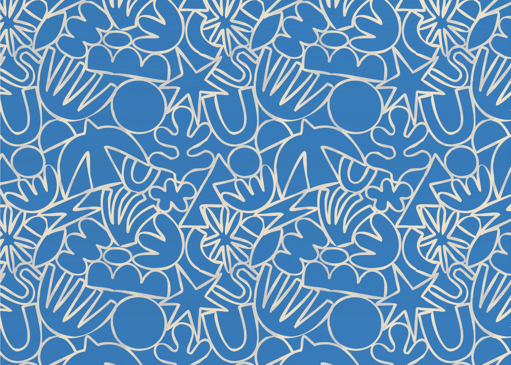 Dynamic Blue Dance | Poster