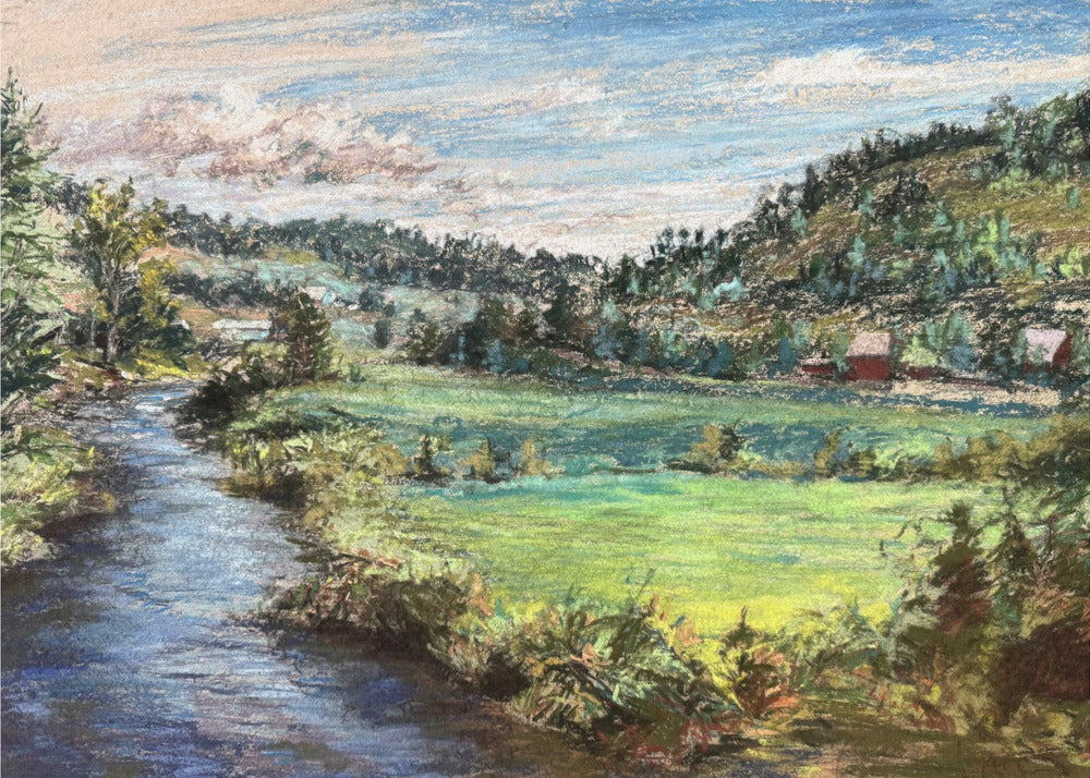 Ruhiges Flusstal | Leinwand