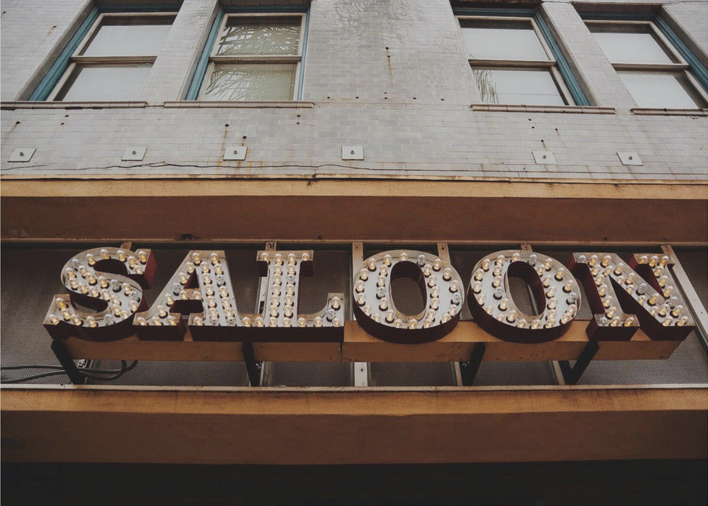 Vintage Saloon Schild | Leinwand