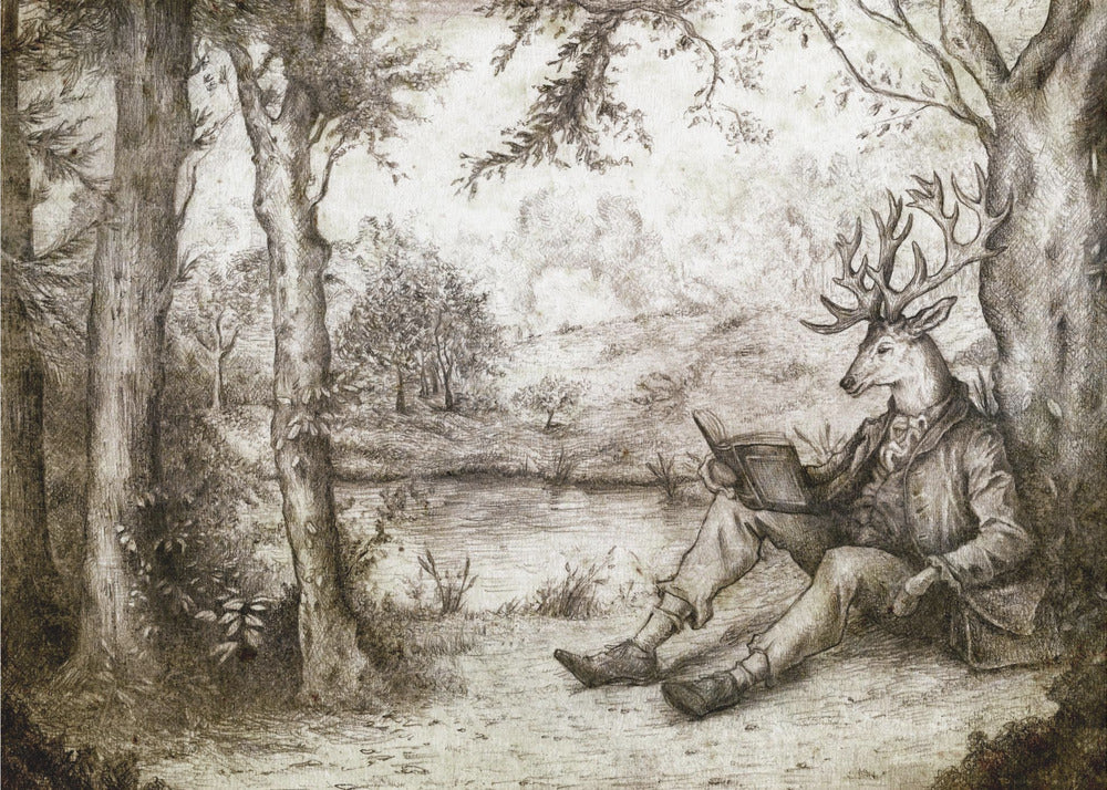 READING UNDER A TREE | Canvas