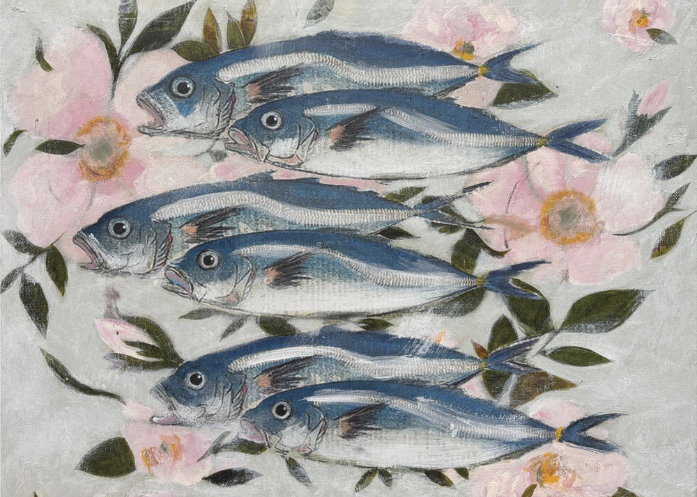Sardinen in Pink | Leinwand