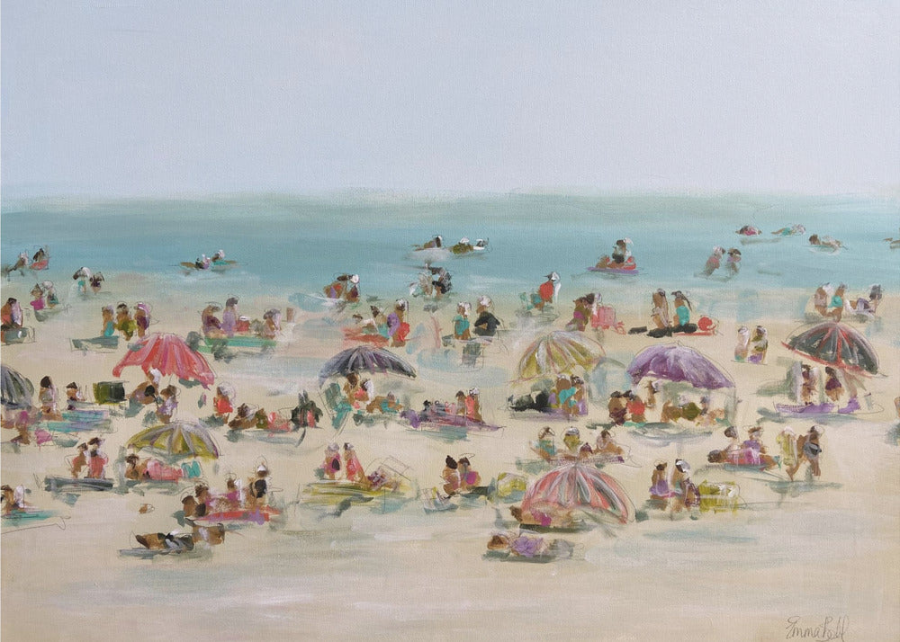 Impressionistische Strandszene | Poster