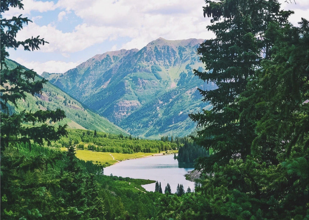 Kastanienbrauner See | Leinwand