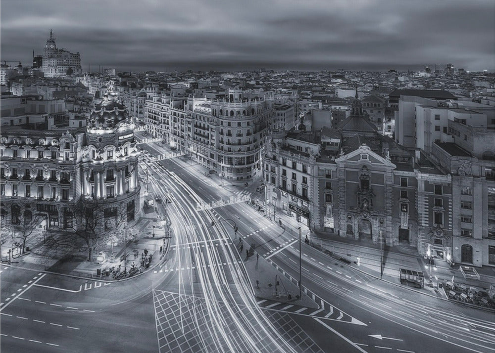 Lichter der Stadt Madrid | Leinwand