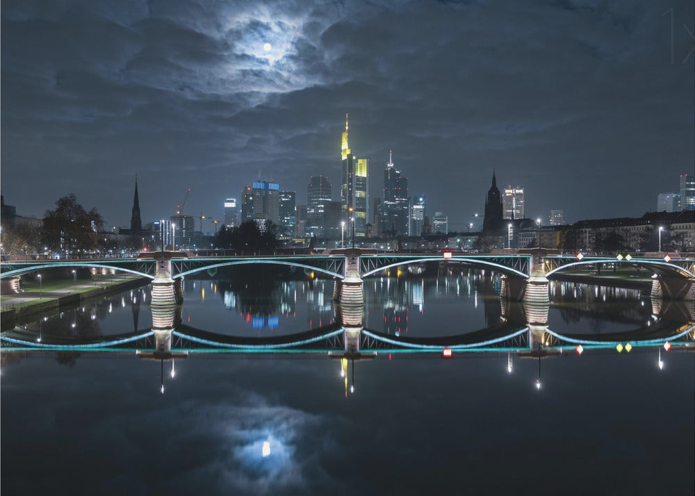 Frankfurt bei Vollmond | Poster