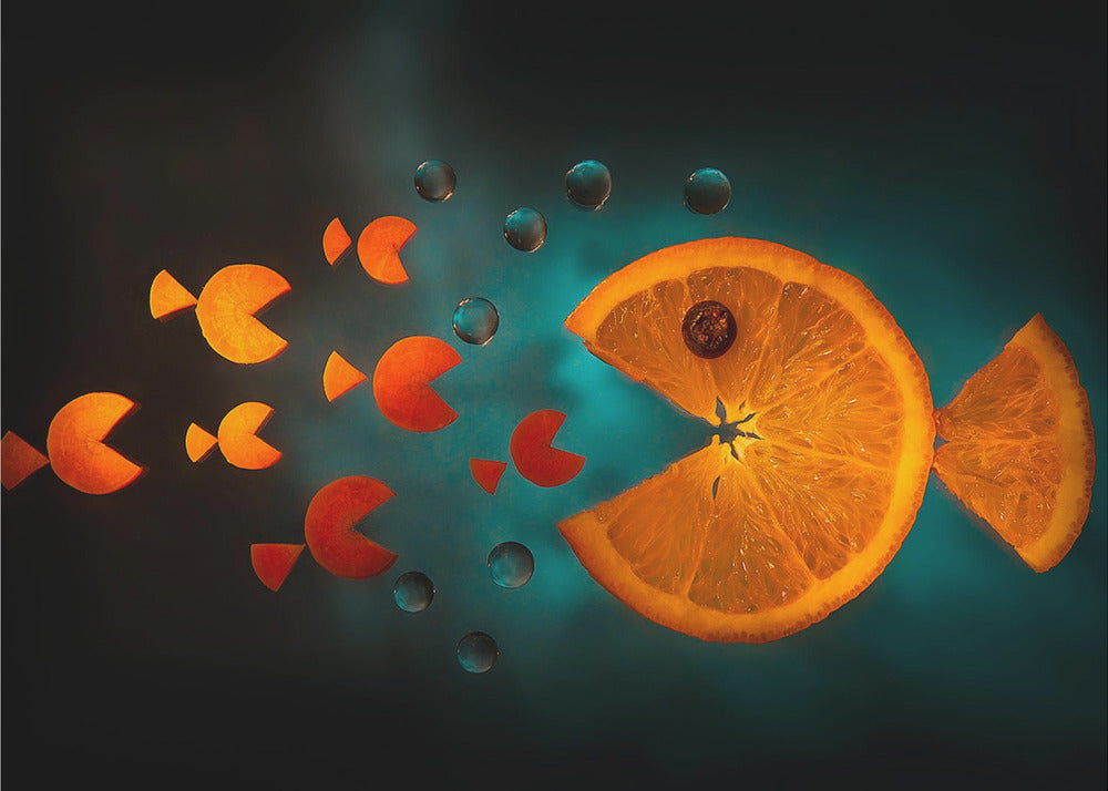 Orangefarbener Fisch | Poster