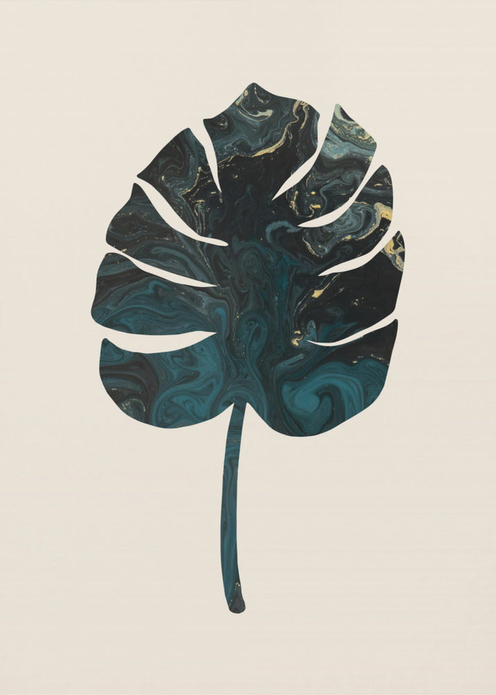 Monstera Marble Green | Canvas