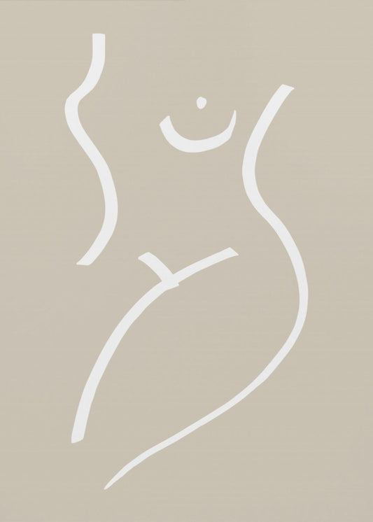 Körperskizze Sand | Poster