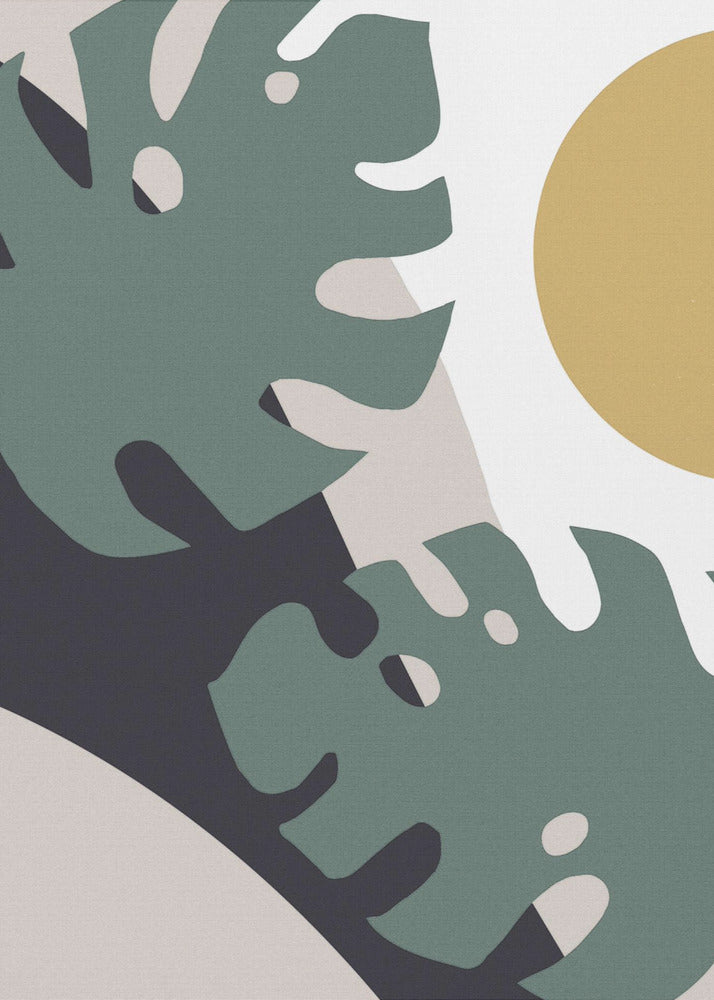 Monstera Cut Out 01 | Leinwand