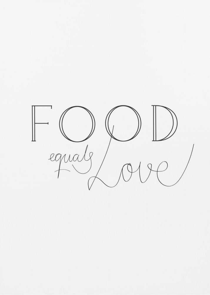 Essen ist Liebe | Leinwand
