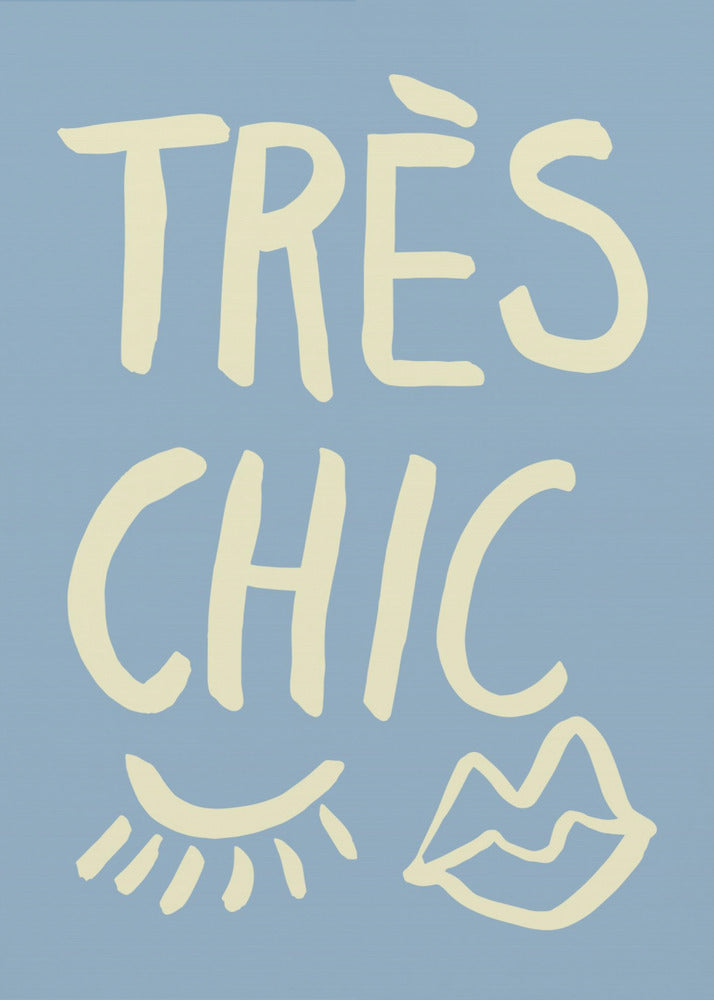Très Chic Blue | Canvas
