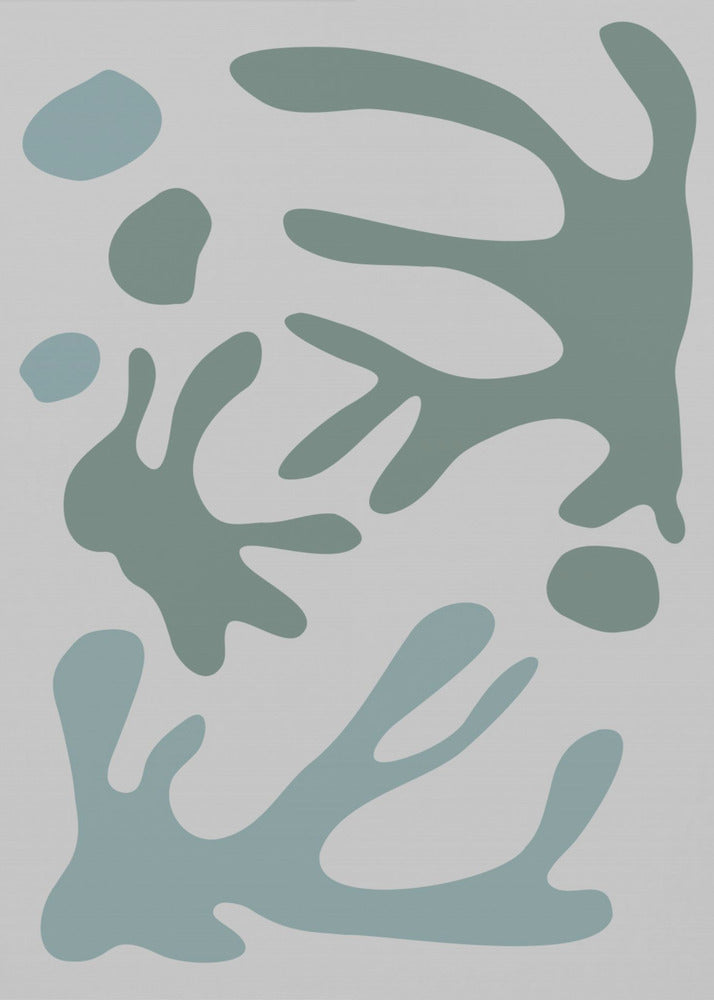 Seaweed Teal No 1 | Poster
