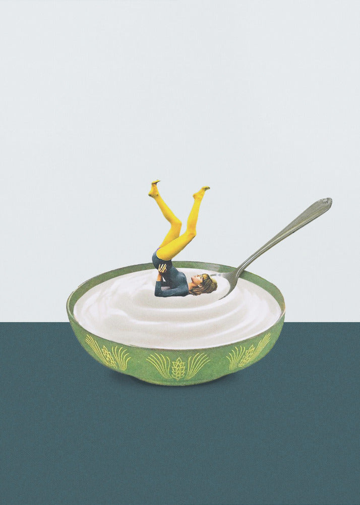 Yoga in meinem Joghurt | Leinwand