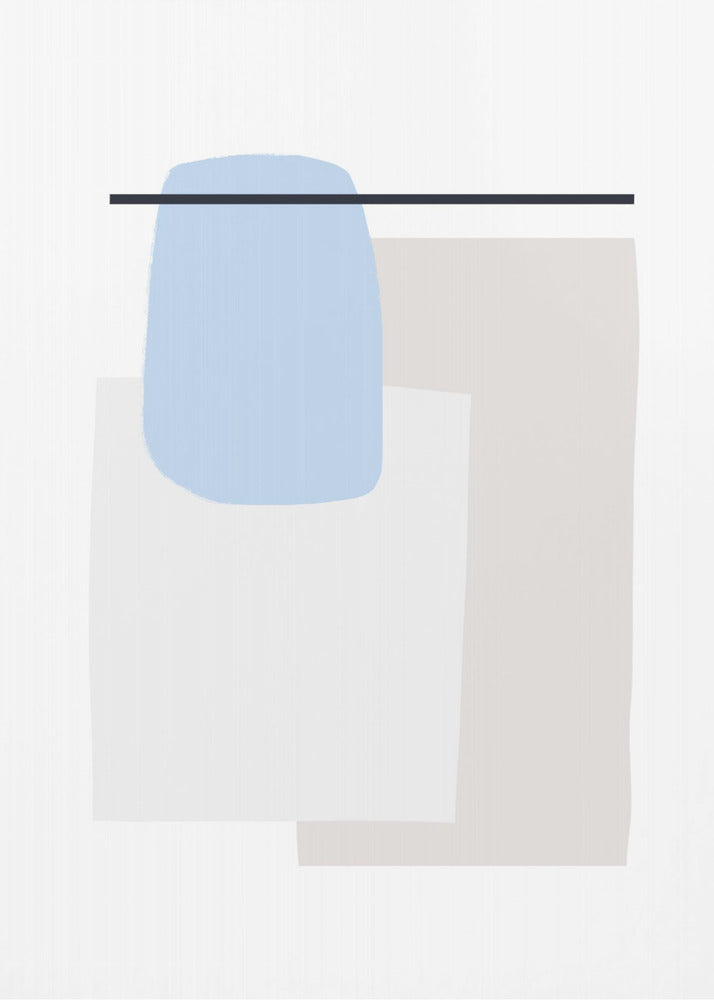 Geometrische Formen in sanften Pastellfarben | Poster