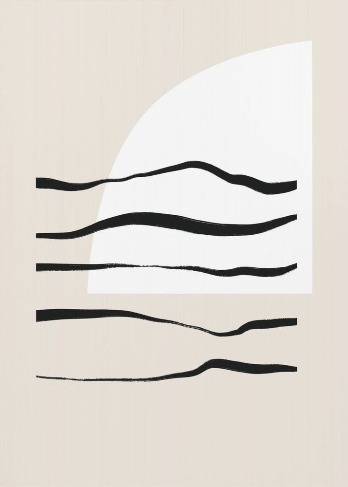 Geschwungene Linien & Licht | Poster