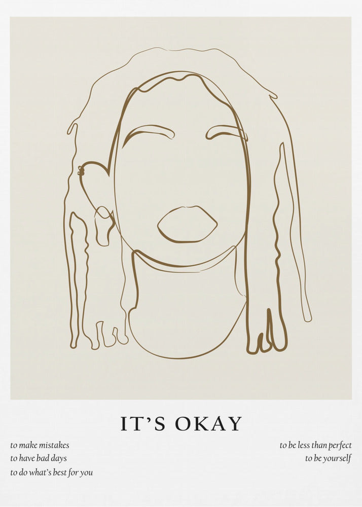 Woman line portrait | Poster
