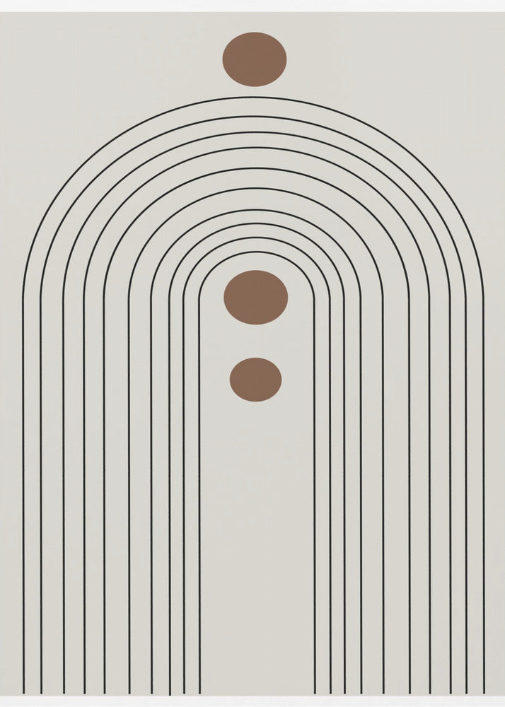 Retro Regenbogen Echos | Poster