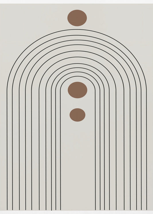 Retro Regenbogen Echos | Poster