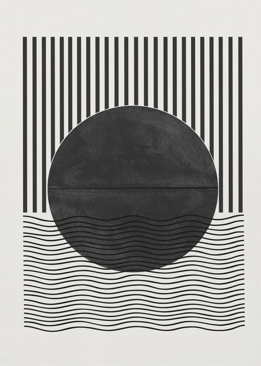 Monochrome Sonnenfinsternis | Poster