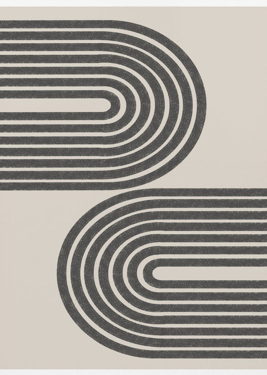 Geschwungene Linien tanzen | Poster