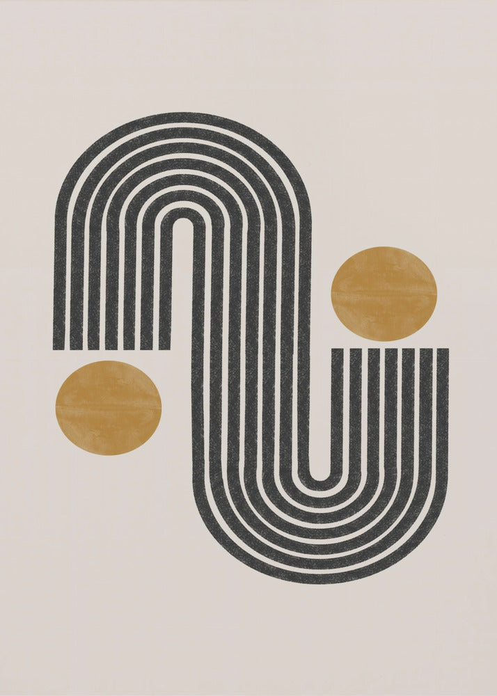 Harmonie geschwungener Linien | Poster