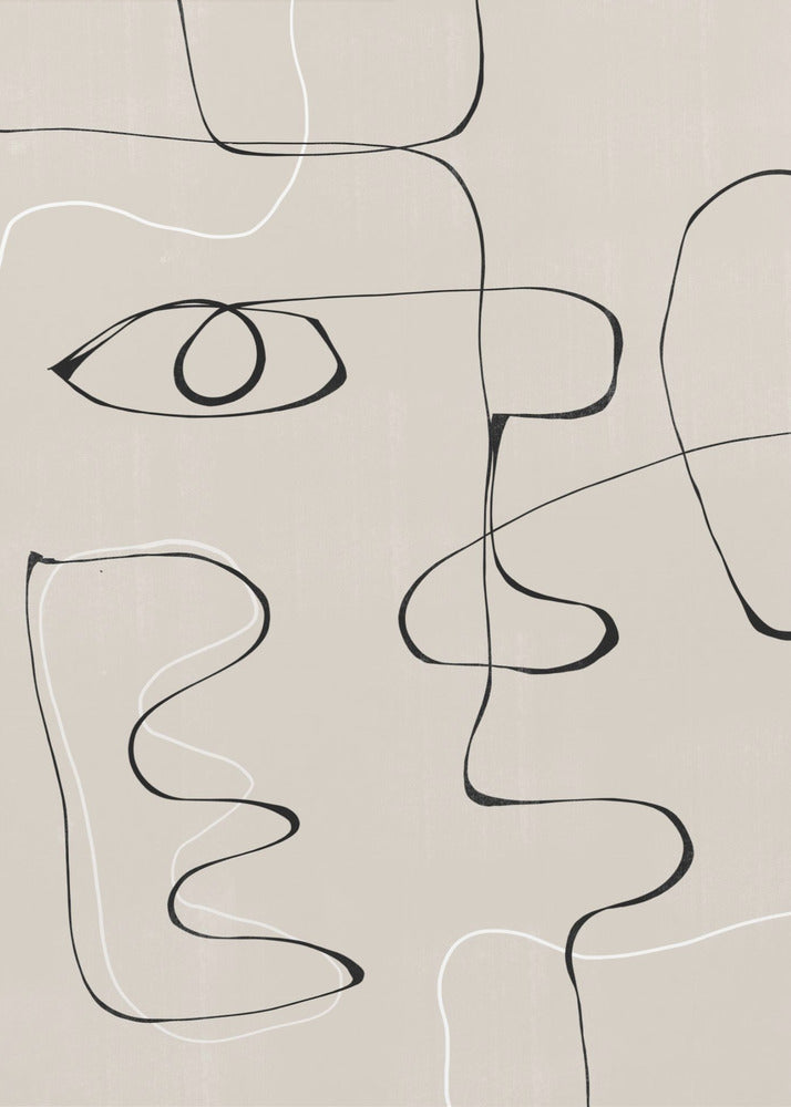 Abstrakte Gesichtslandschaft | Poster