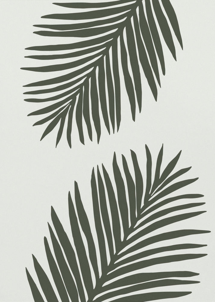 PALM LEAF 04 GREEN | Canvas