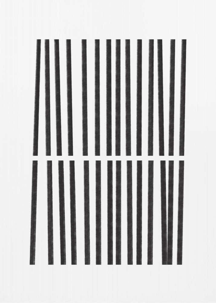 Parallele schwarze Linien | Poster