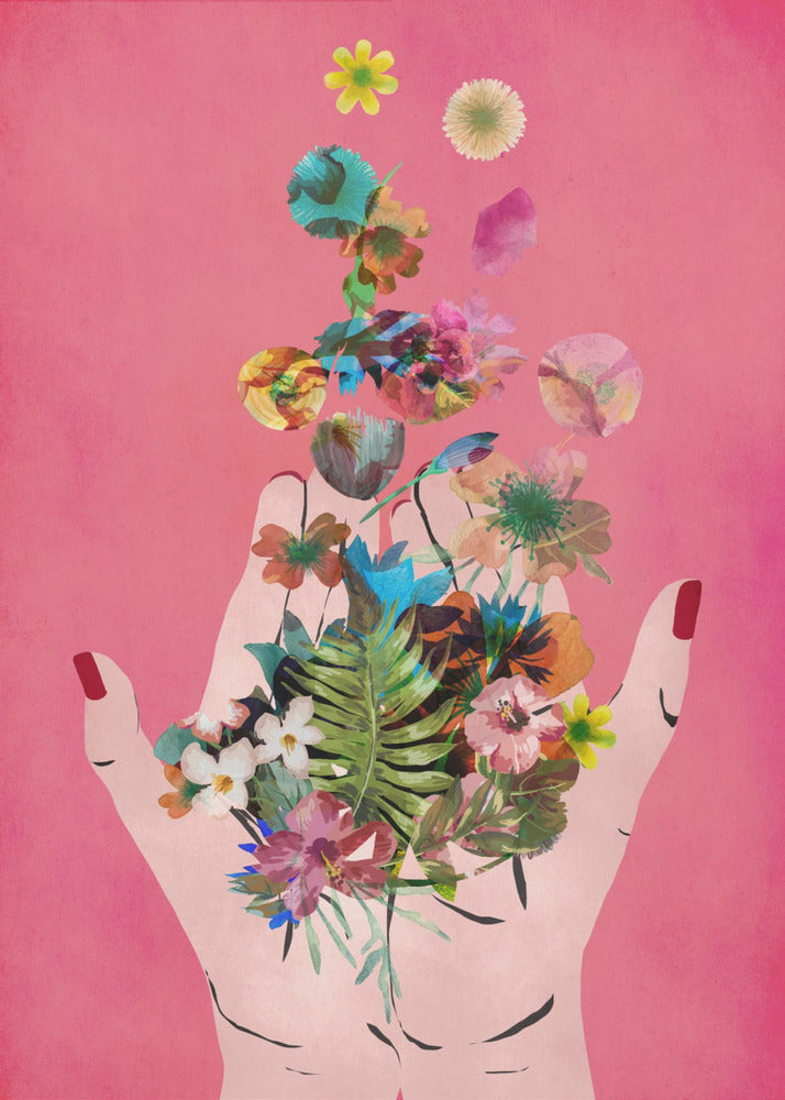 Blooming in Hands | Canvas