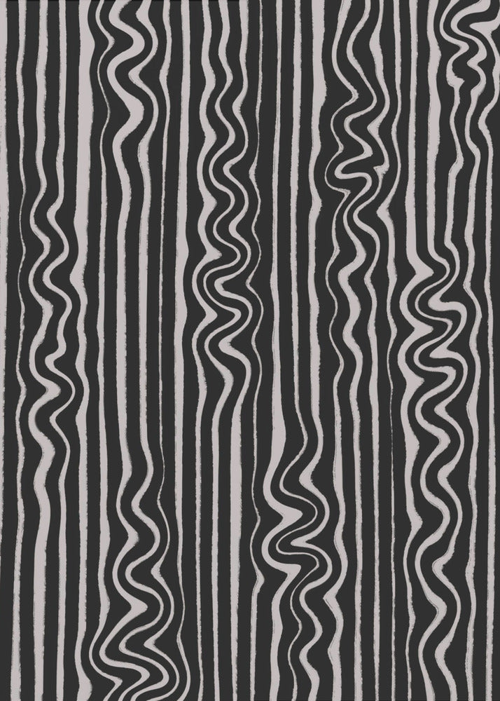 Wavy Zebra Stripes | Canvas