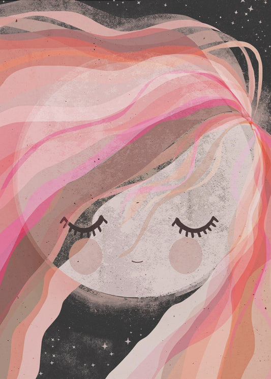 Verträumtes Mondgeflüster | Leinwand