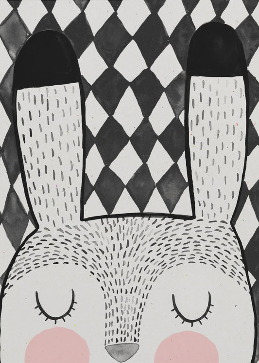 Träumender Hase | Leinwand