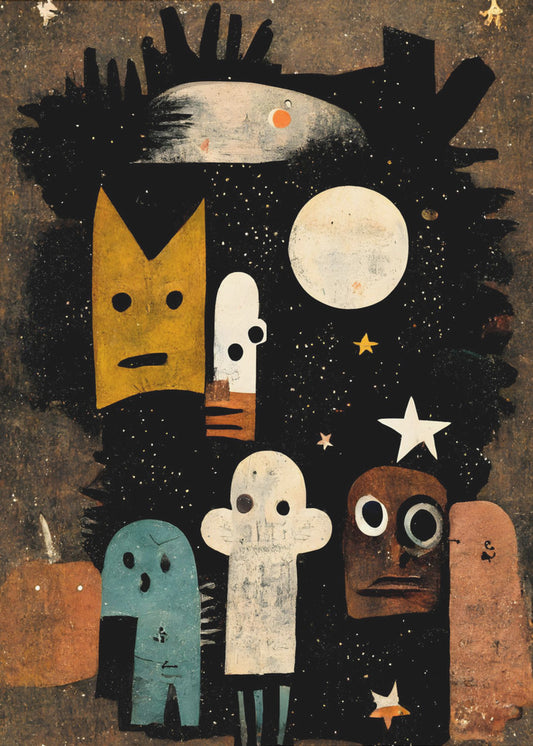 Himmlische Gesichtslandschaft | Leinwand